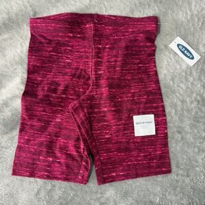 Old Navy Built-in Tough Stretch High Waist Short Leggings, Red, M(8)